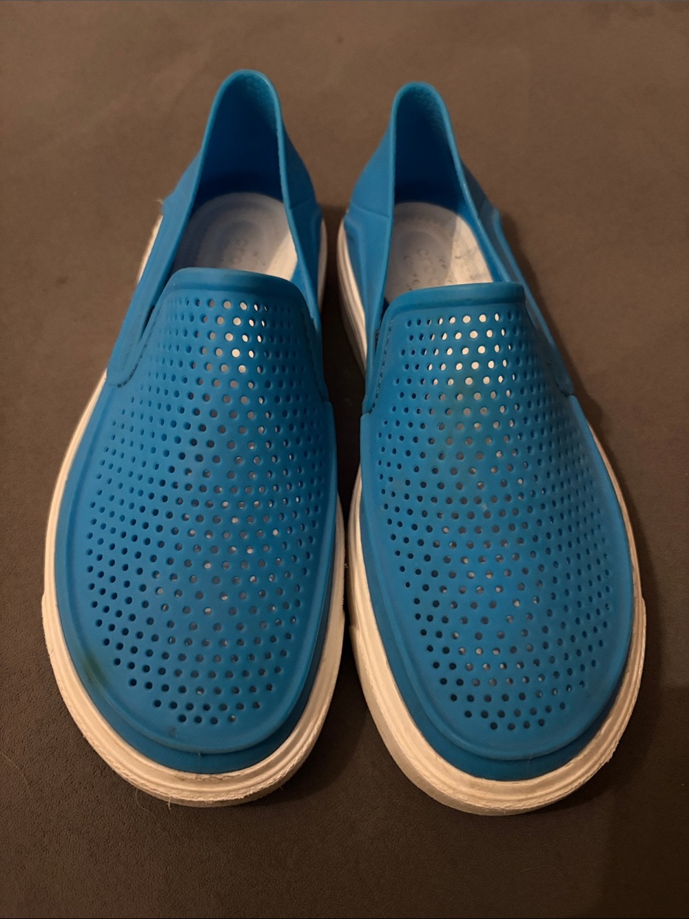 Boys Slip-On Perforated Aqua Blue Casual Sneakers Crocs